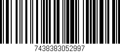 Código de barras (EAN, GTIN, SKU, ISBN): '7438383052997'