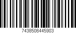Código de barras (EAN, GTIN, SKU, ISBN): '7438506445903'