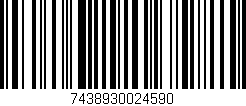 Código de barras (EAN, GTIN, SKU, ISBN): '7438930024590'