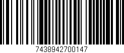 Código de barras (EAN, GTIN, SKU, ISBN): '7438942700147'