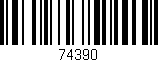 Código de barras (EAN, GTIN, SKU, ISBN): '74390'