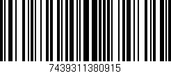 Código de barras (EAN, GTIN, SKU, ISBN): '7439311380915'