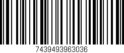Código de barras (EAN, GTIN, SKU, ISBN): '7439493963036'