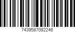 Código de barras (EAN, GTIN, SKU, ISBN): '7439587092246'