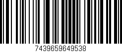 Código de barras (EAN, GTIN, SKU, ISBN): '7439659649538'