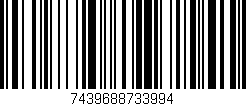 Código de barras (EAN, GTIN, SKU, ISBN): '7439688733994'