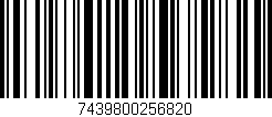 Código de barras (EAN, GTIN, SKU, ISBN): '7439800256820'