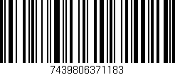 Código de barras (EAN, GTIN, SKU, ISBN): '7439806371183'