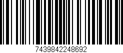 Código de barras (EAN, GTIN, SKU, ISBN): '7439842248692'