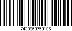 Código de barras (EAN, GTIN, SKU, ISBN): '7439963758186'