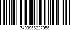 Código de barras (EAN, GTIN, SKU, ISBN): '7439966227856'
