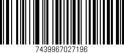 Código de barras (EAN, GTIN, SKU, ISBN): '7439967027196'