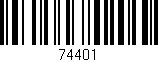 Código de barras (EAN, GTIN, SKU, ISBN): '74401'