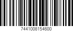Código de barras (EAN, GTIN, SKU, ISBN): '7441008154600'
