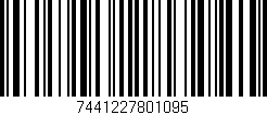 Código de barras (EAN, GTIN, SKU, ISBN): '7441227801095'