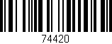Código de barras (EAN, GTIN, SKU, ISBN): '74420'