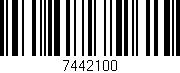 Código de barras (EAN, GTIN, SKU, ISBN): '7442100'