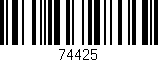 Código de barras (EAN, GTIN, SKU, ISBN): '74425'