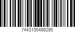 Código de barras (EAN, GTIN, SKU, ISBN): '7443105499295'