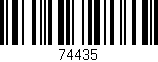 Código de barras (EAN, GTIN, SKU, ISBN): '74435'