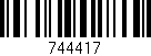 Código de barras (EAN, GTIN, SKU, ISBN): '744417'