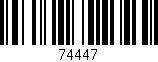 Código de barras (EAN, GTIN, SKU, ISBN): '74447'