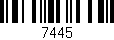 Código de barras (EAN, GTIN, SKU, ISBN): '7445'