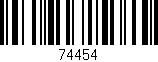 Código de barras (EAN, GTIN, SKU, ISBN): '74454'