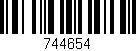 Código de barras (EAN, GTIN, SKU, ISBN): '744654'