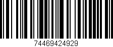 Código de barras (EAN, GTIN, SKU, ISBN): '74469424929'