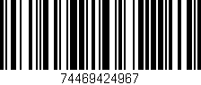 Código de barras (EAN, GTIN, SKU, ISBN): '74469424967'
