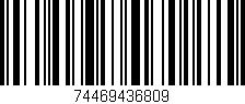 Código de barras (EAN, GTIN, SKU, ISBN): '74469436809'