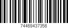 Código de barras (EAN, GTIN, SKU, ISBN): '74469437356'