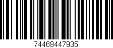 Código de barras (EAN, GTIN, SKU, ISBN): '74469447935'