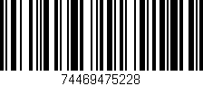Código de barras (EAN, GTIN, SKU, ISBN): '74469475228'