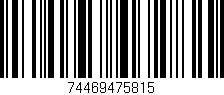 Código de barras (EAN, GTIN, SKU, ISBN): '74469475815'