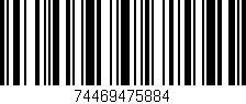 Código de barras (EAN, GTIN, SKU, ISBN): '74469475884'