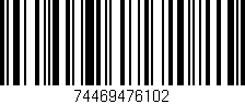 Código de barras (EAN, GTIN, SKU, ISBN): '74469476102'