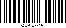 Código de barras (EAN, GTIN, SKU, ISBN): '74469476157'