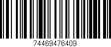 Código de barras (EAN, GTIN, SKU, ISBN): '74469476409'