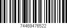 Código de barras (EAN, GTIN, SKU, ISBN): '74469476522'