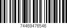 Código de barras (EAN, GTIN, SKU, ISBN): '74469476546'