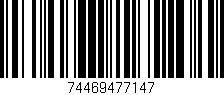 Código de barras (EAN, GTIN, SKU, ISBN): '74469477147'