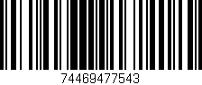Código de barras (EAN, GTIN, SKU, ISBN): '74469477543'