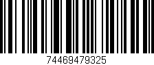 Código de barras (EAN, GTIN, SKU, ISBN): '74469479325'