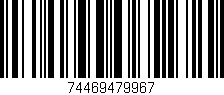 Código de barras (EAN, GTIN, SKU, ISBN): '74469479967'