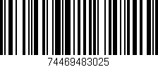 Código de barras (EAN, GTIN, SKU, ISBN): '74469483025'