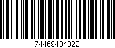 Código de barras (EAN, GTIN, SKU, ISBN): '74469484022'