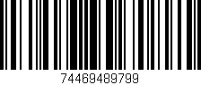 Código de barras (EAN, GTIN, SKU, ISBN): '74469489799'