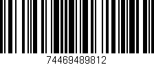 Código de barras (EAN, GTIN, SKU, ISBN): '74469489812'